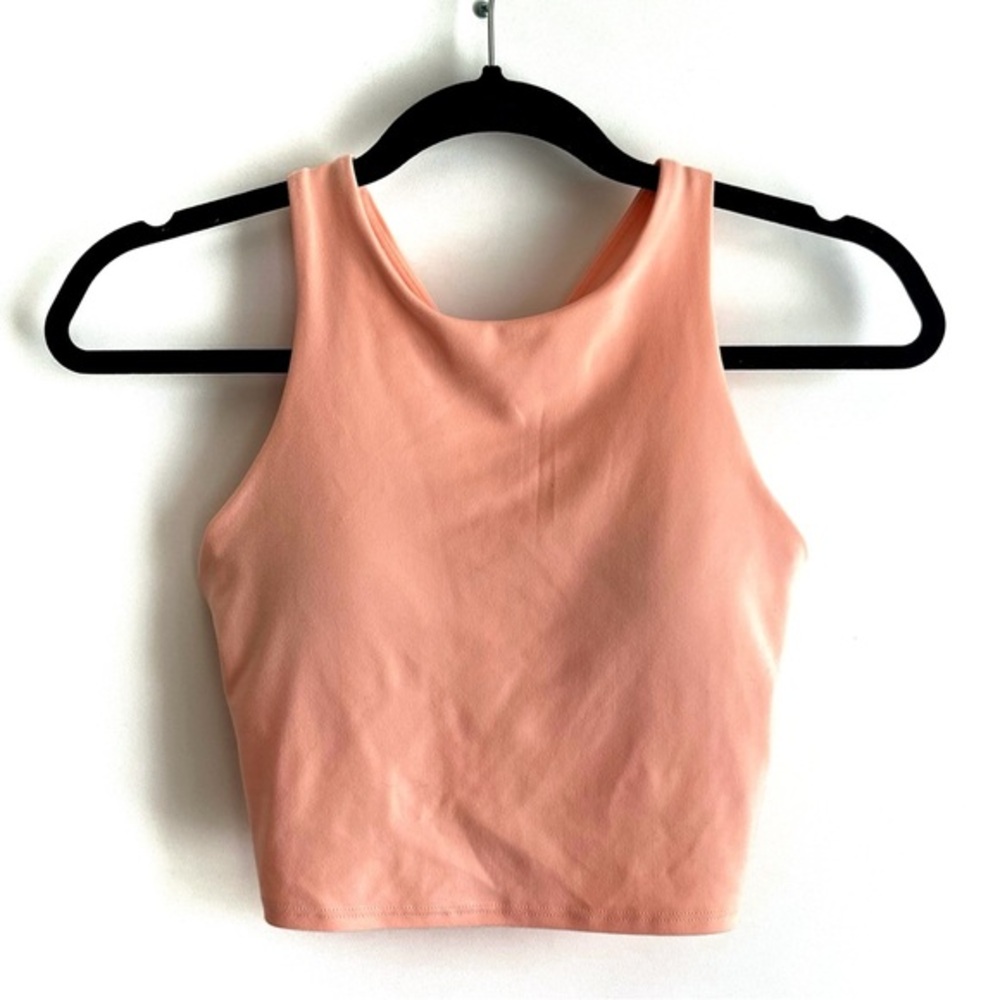 Athleta Conscious Crop Beach Peach Bra Size XS D/DD